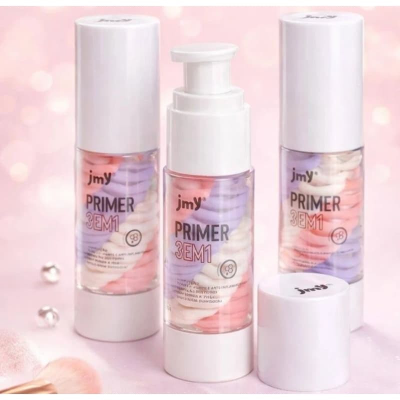 Primer Facial JMY 3 em 1 Hidratante e Correção Profissional