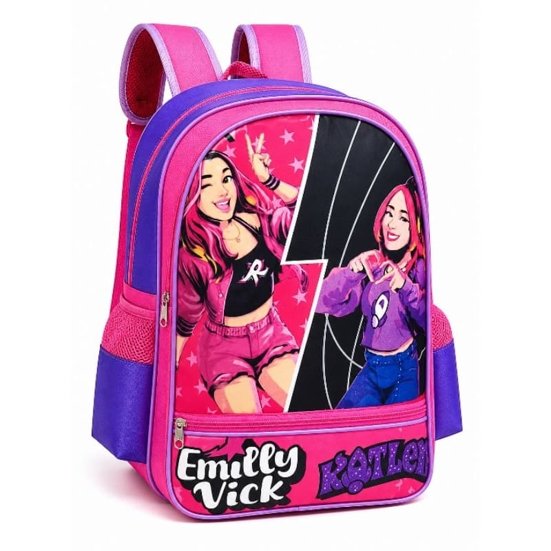 Mochila Infantil Escolar Grande Feminina De Costa Emilly