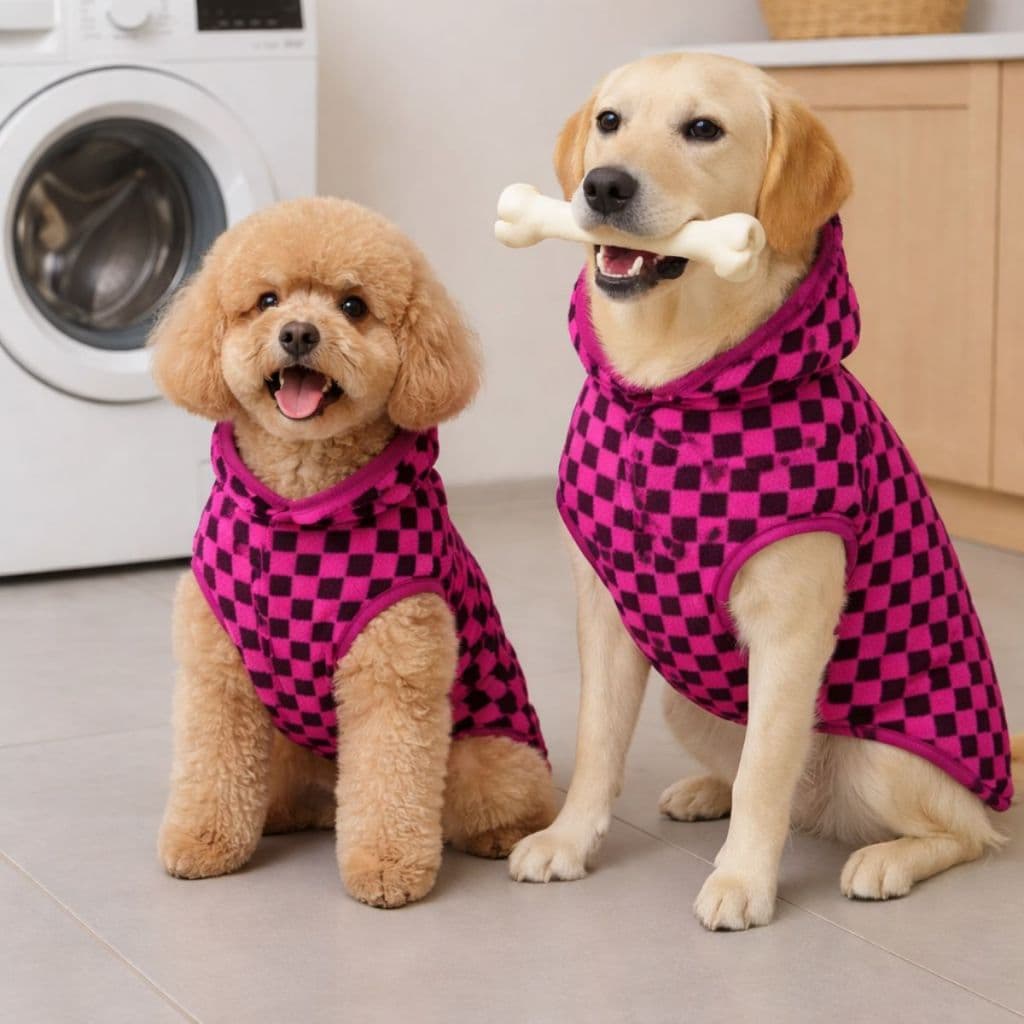 Roupa Pet de Inverno Ultra Soft Estampada para Cachorros do P ao G1 Quentinha e Confortável Moda Pet