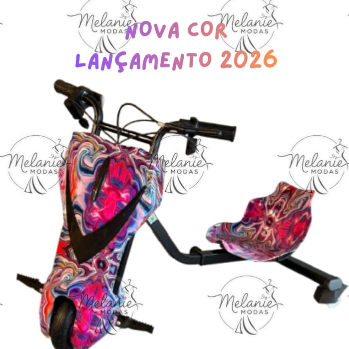 Triciclo Elétrico Drift 3 Velocidades 250/350w Bluetooth Led