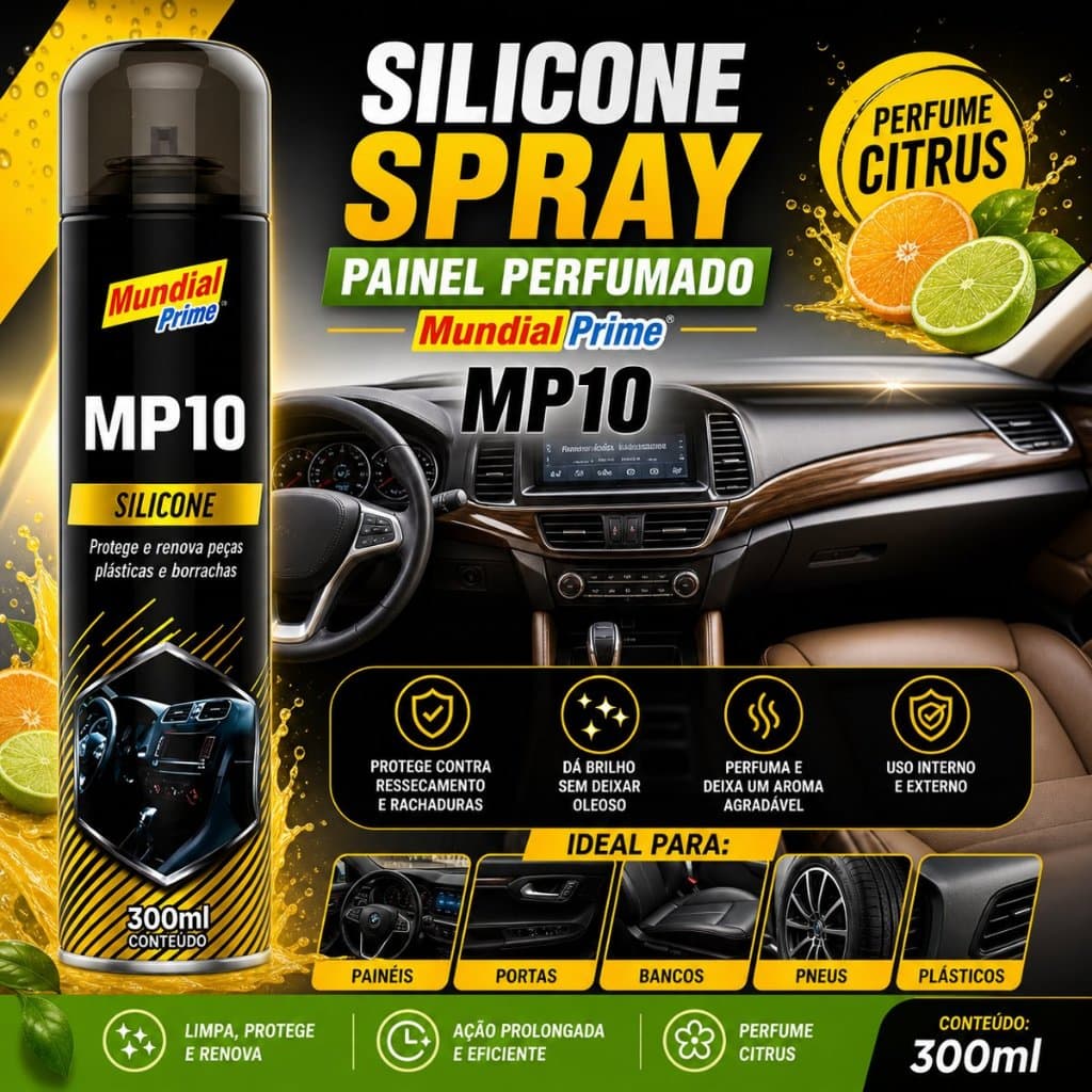 Silicone MP10 "Citrus" Spray 300ml - MUNDIAL PRIME