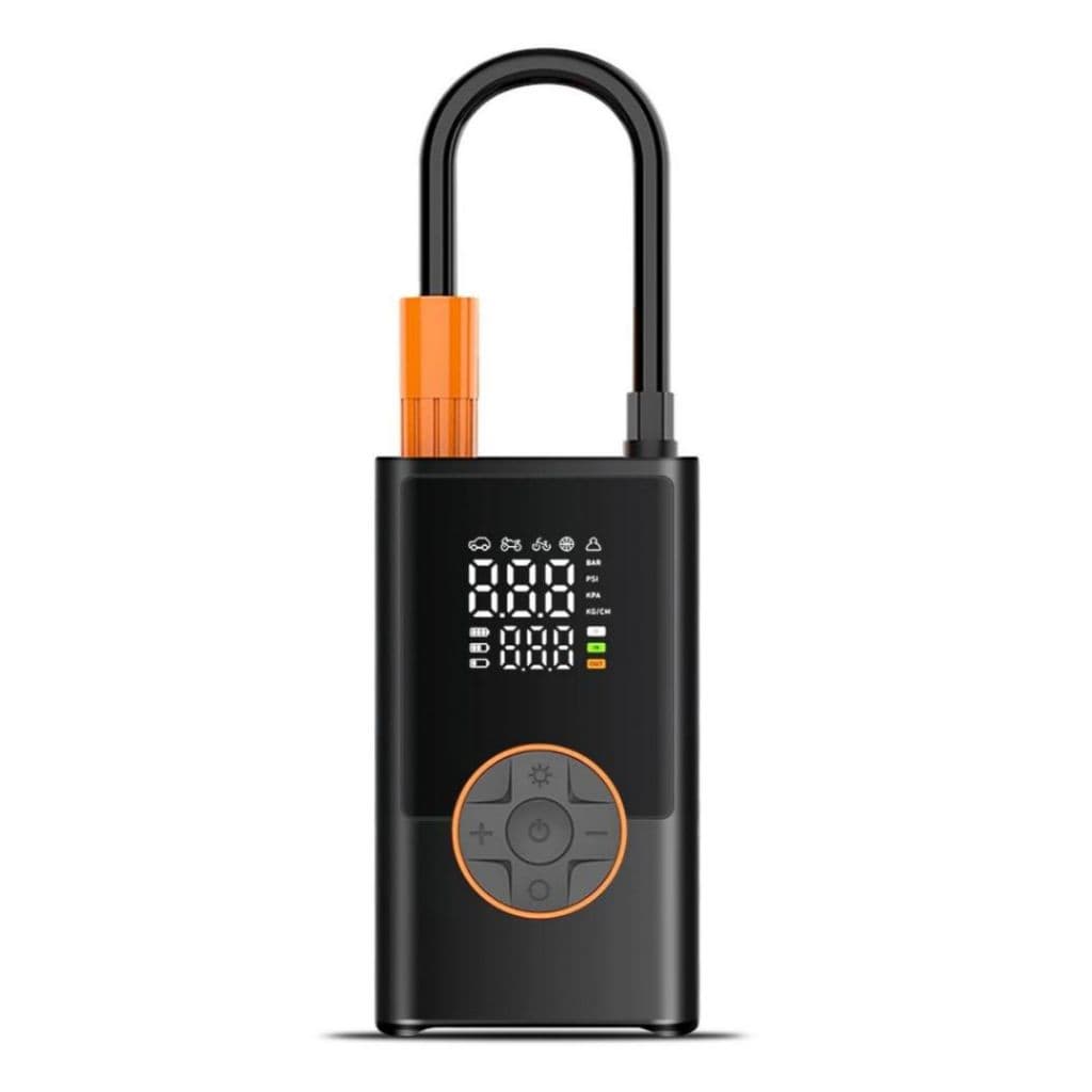 Mini Compressor De Ar Digital Portátil Recarregável Usb-c Calibrador Pneu Moto Carro Bike Bola + Função Powerbank 80W