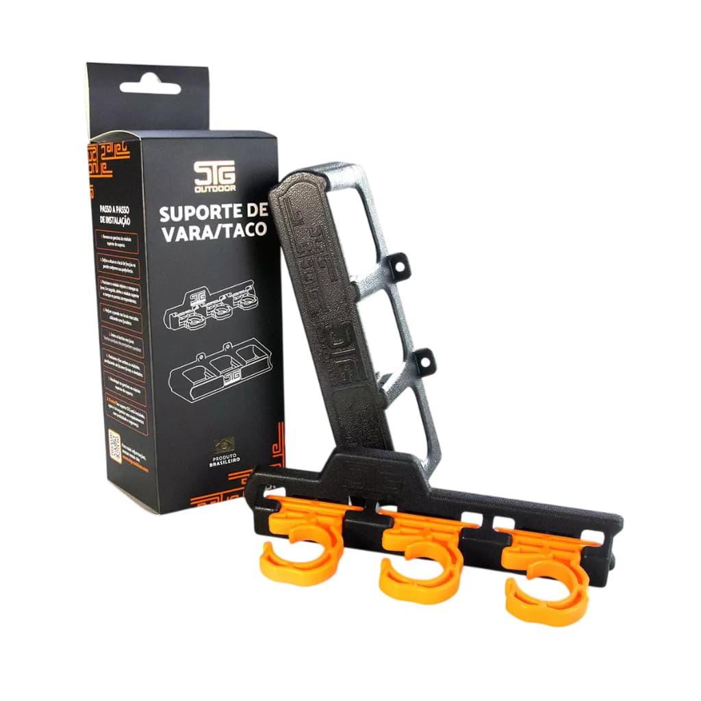 Suporte Modular de parede Organizador Para Vara De Pesca E/ou Taco Sinuca Stg