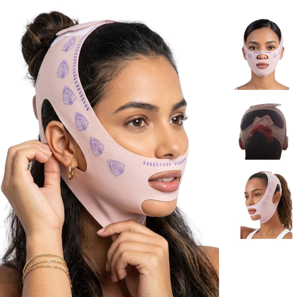 Máscara Modeladora Facial V-Line Lifting Instantâneo Definição do Rosto Modelagem Levantadora Rejuvenecedora V