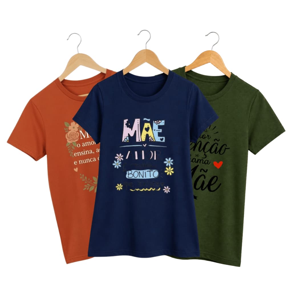 Camiseta Blusa Dia Das Mães T-shirt Estampa Feminina Algodão Presente