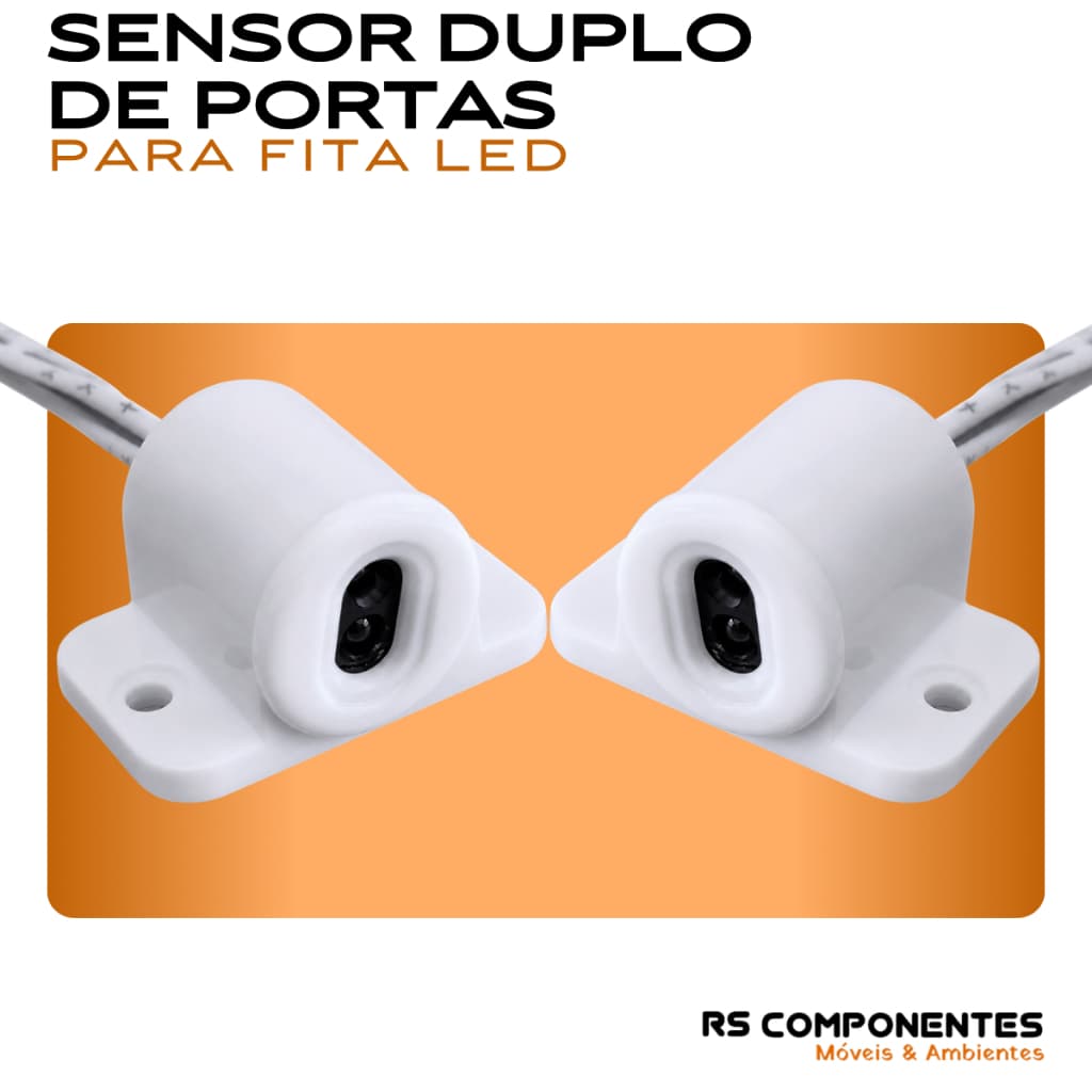 Sensor duplos  de Porta para Fita LED 12V/24V Armário Closet