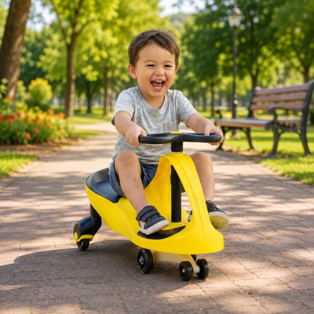 Carrinho De Rolimã Infantil Carrinho Super Resistente Amarelo