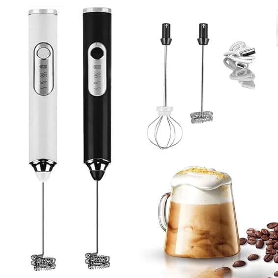 Batedor Misturador Mixer Elétrico para Bebidas Leite Café Clara de Ovo 2 em 1 M:2
