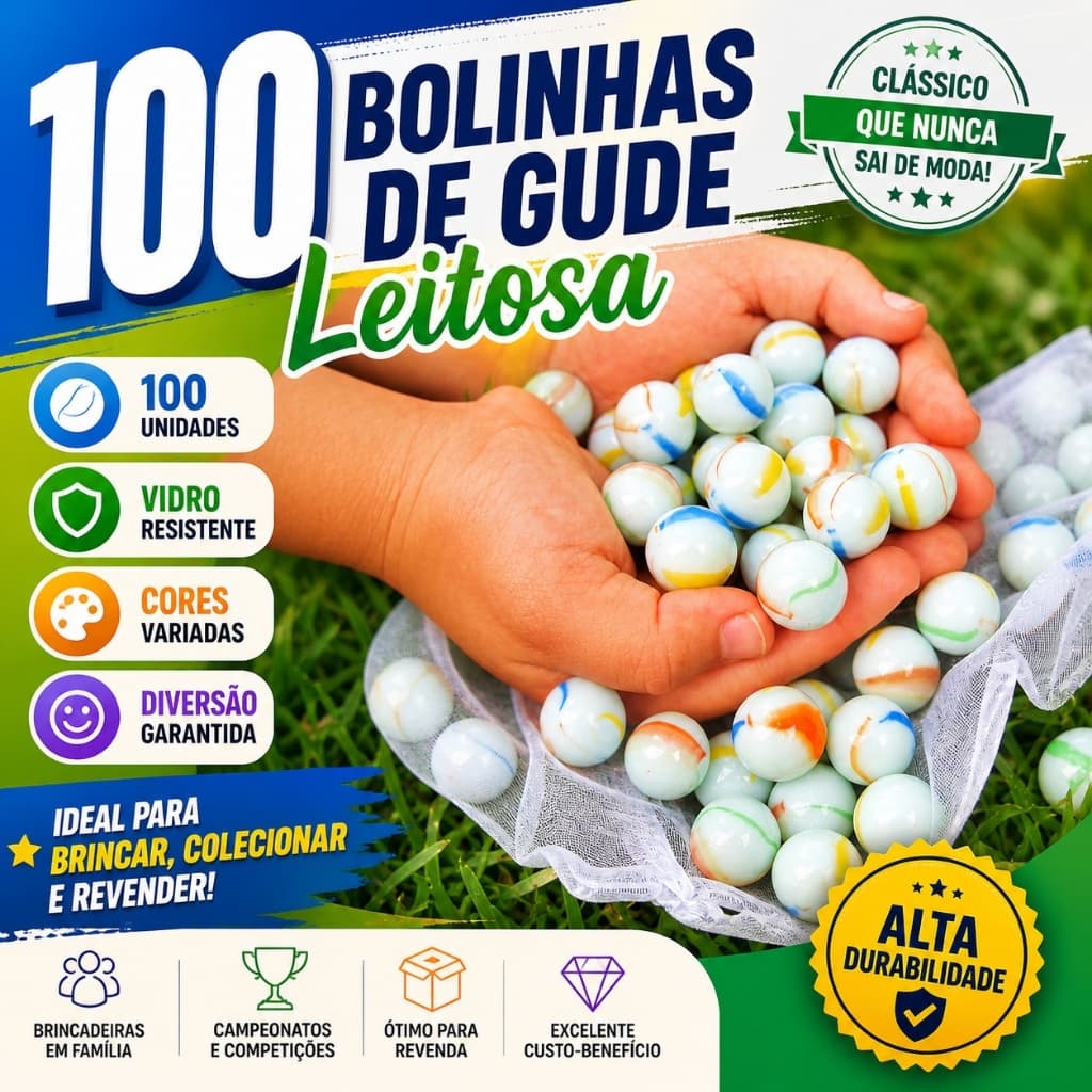 100 Gude Leiteira Branca Bola Bolinha Bolica fubeca Peteca Birosca Vidro Escalda pés Retrô Aquário Decoração