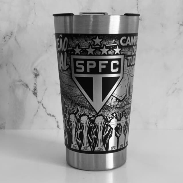 COPO TÉRMICO personalizado a laser  360º são paulo fc