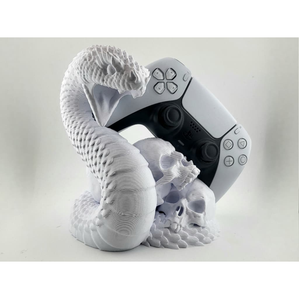 Suporte Decorativo Para Controle Videogame Serpente e Cranio, para controle PS5, PS4, Xbox