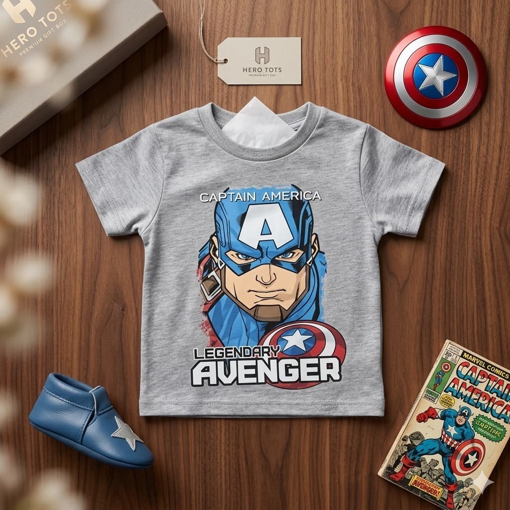 Camisa Menino Infantil Capitão América RF02 (ac)