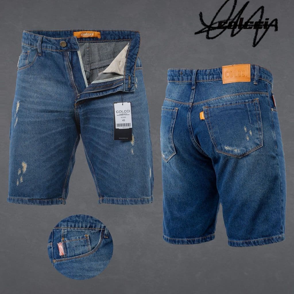 Bermuda Jeans Masculina Casual Premium