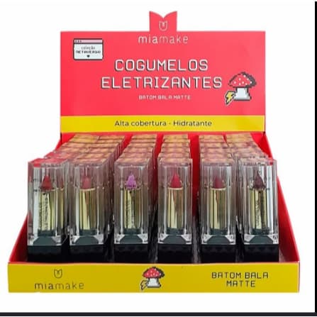 Batom Bastão Bala Matte Cogumelos Eletrizantes - Mia Make