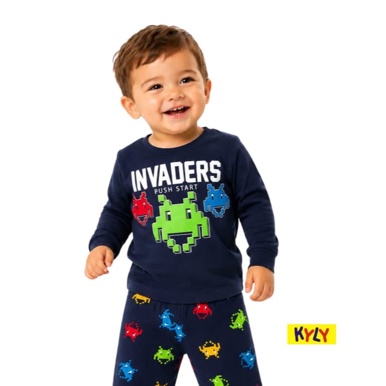 Pijama malha inverno Infantil Menino Kyly 1 ao 3 207546