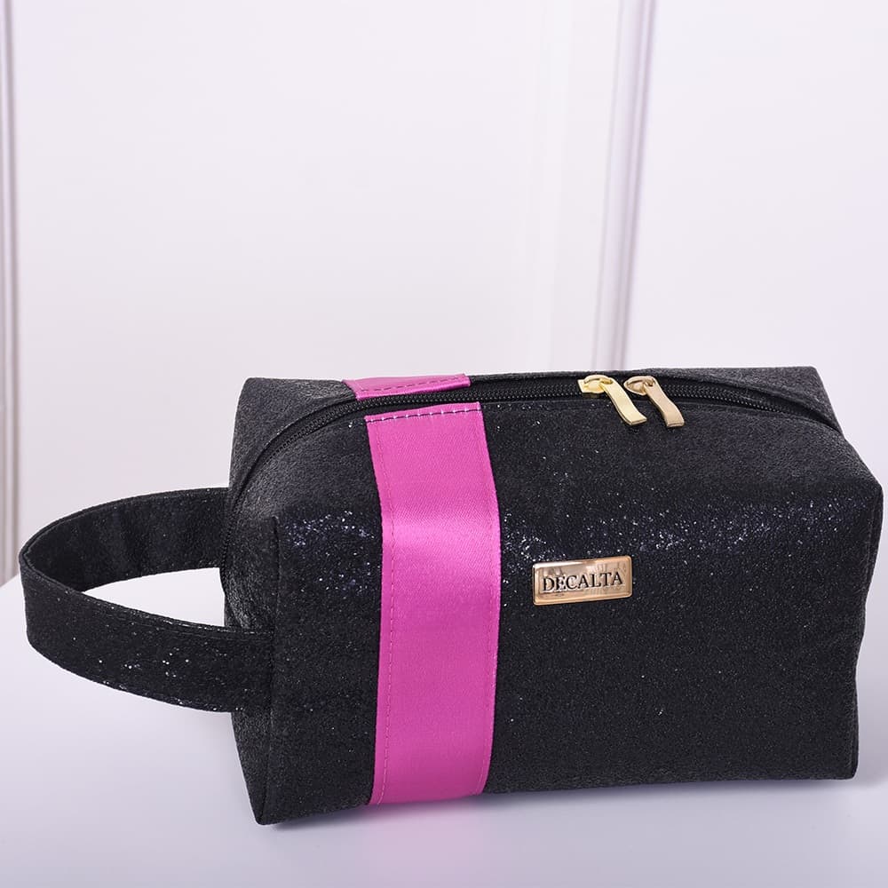 Nécessaire Maternidade Gloss Preto/Fúcsia - 01 Peça