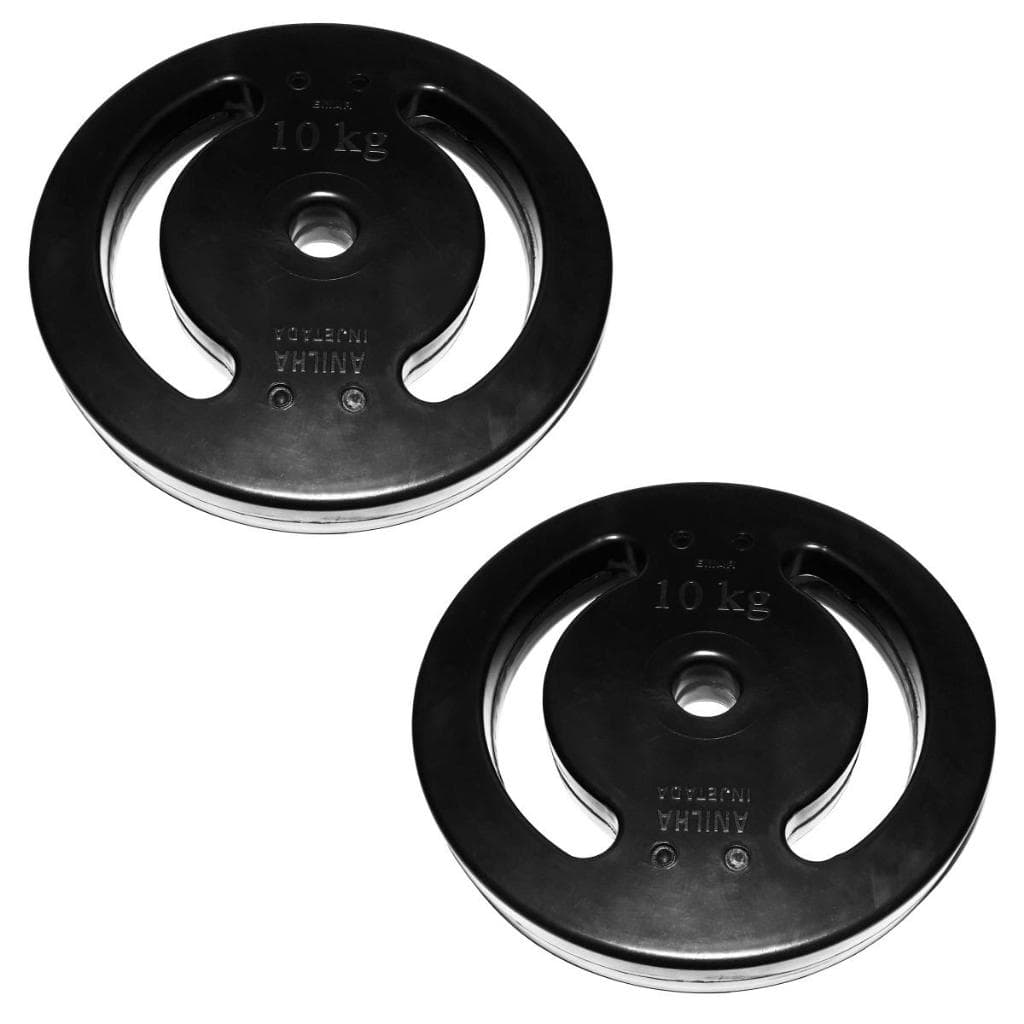 Par de Anilhas 10kg Injetadas Academia Musculação Fitness (20kg Total)