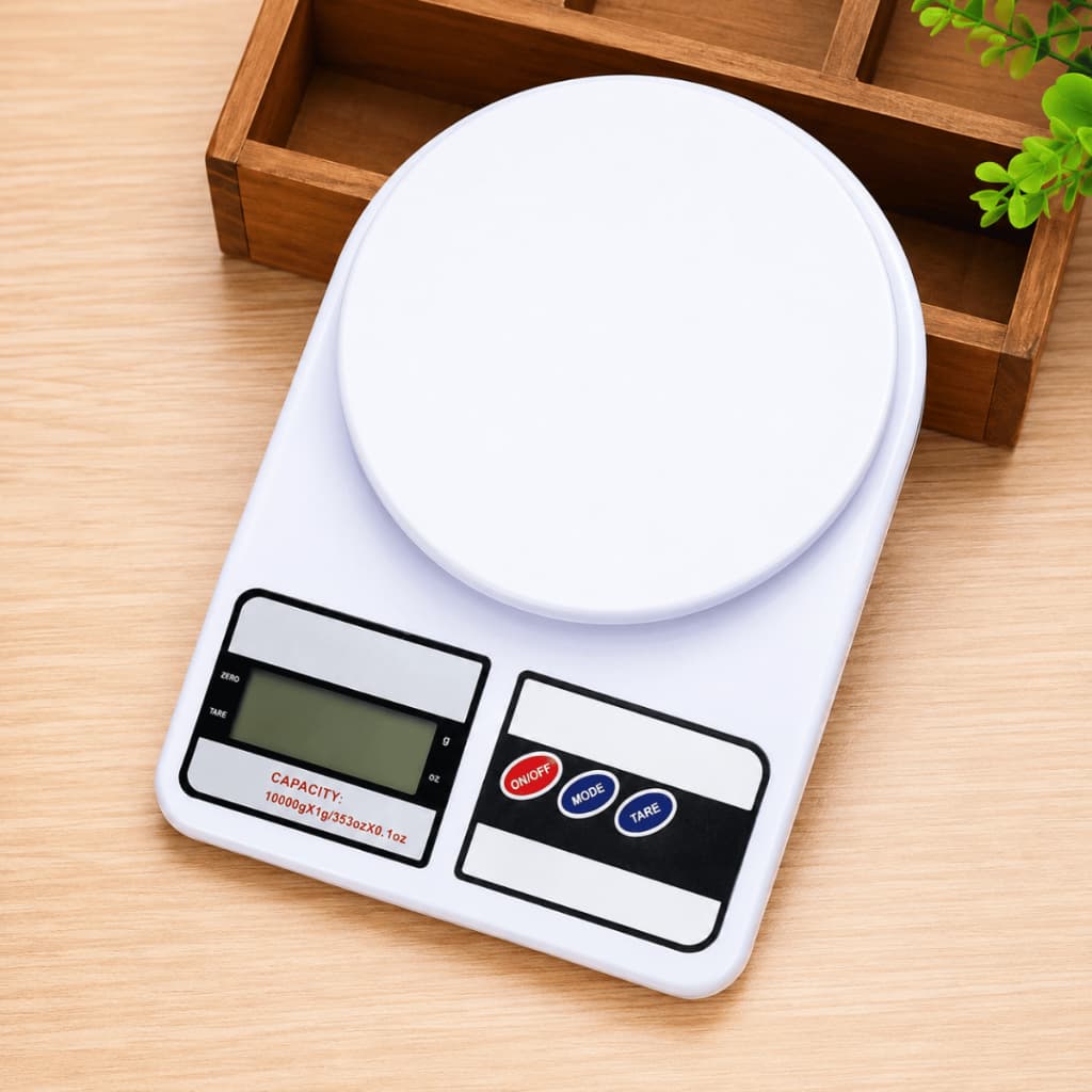 Balança Digital de Cozinha Precisão - Quality House / Até 10 kg / Receitas / Pesagem Em Gramas