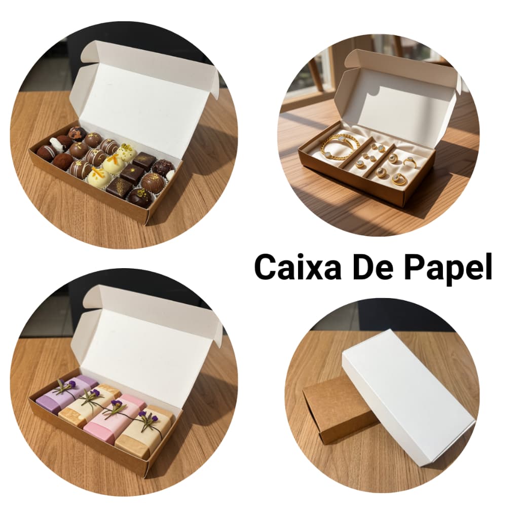 Caixas de Presente Duplex Doces Camisetas Artesanato Varios Tamanhos