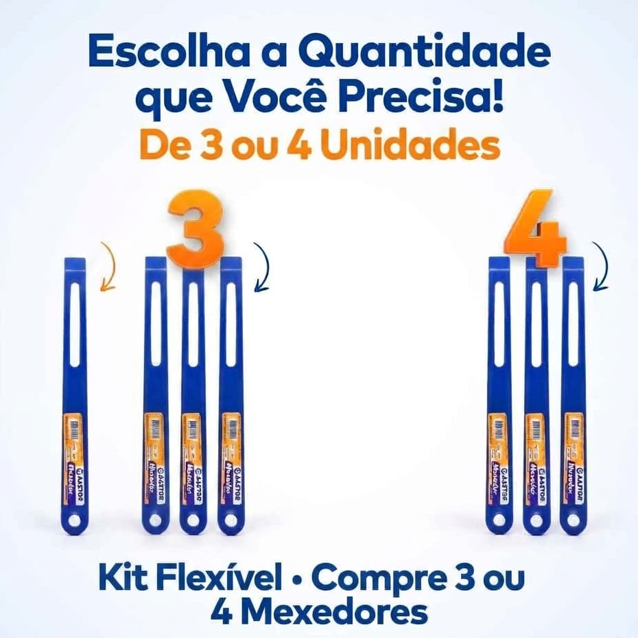 Misturador de Tinta Plástico Manual - CASTOR (escolha seu KIT)