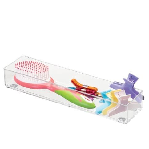 Organizador de Gaveta 1,0L - PS Cristal 32x8x5cm