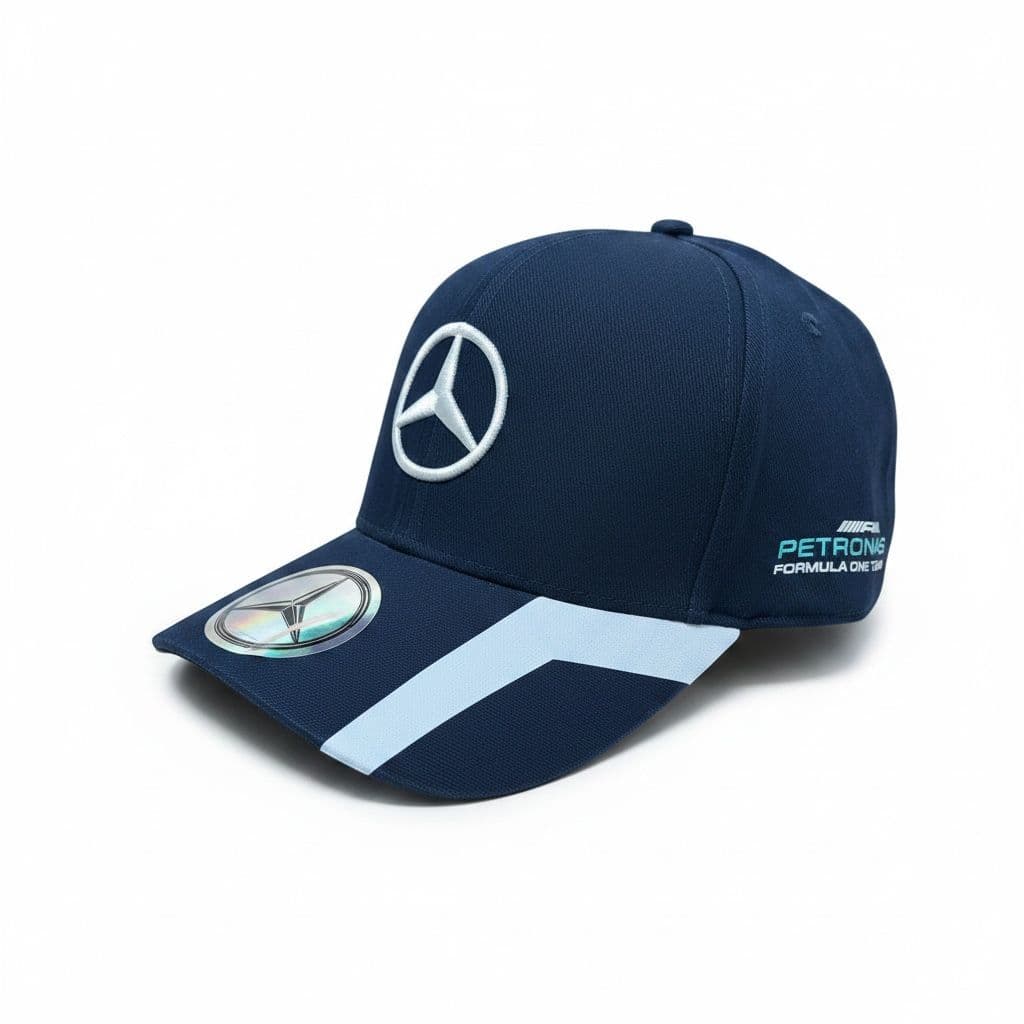 Boné americano Mercedes Petronas tecido Brim uso dia a dia masculino e feminino não desbota