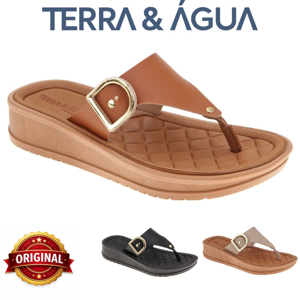 Tamanco Terra & Água Feminino Confort Elegance Anatômico Esporão Fascite Original 440101
