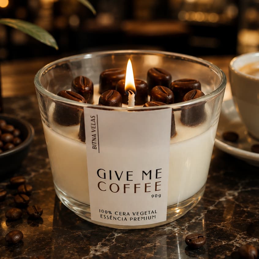 Vela Aromática De Café Perfumada