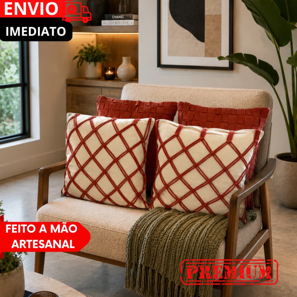 Capas Almofadas Premium - Ideal para Cama Posta Casal, Solteiro, Queen e King