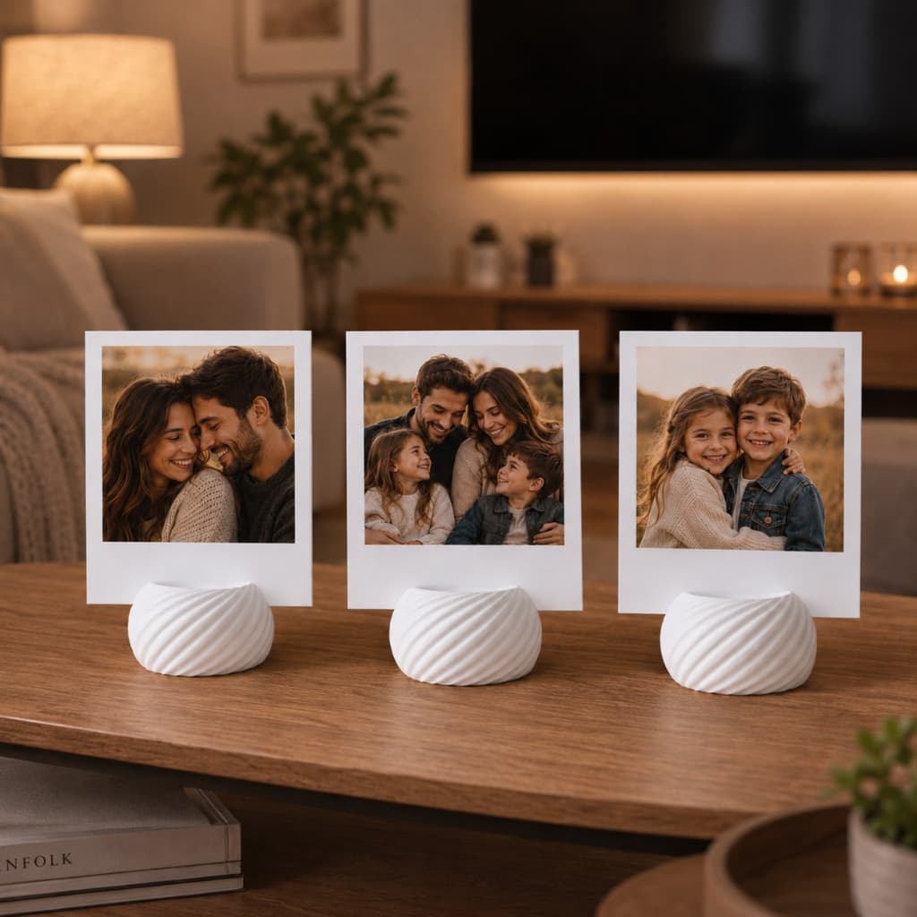 Kit Porta Retrato Fotos Polaroid Instax Mini Suporte Para Foto Moderno Decoração
