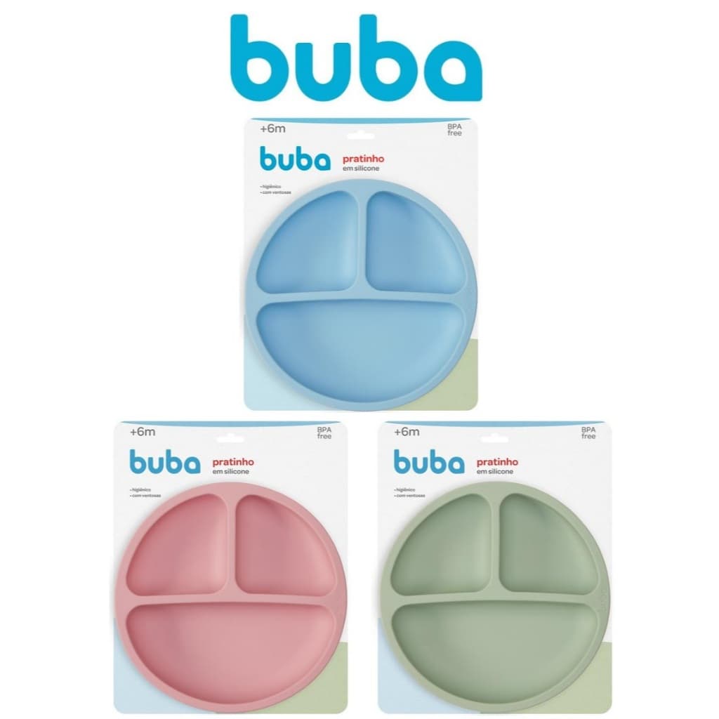 Pratinho Em SIlicone Com Ventosa Buba
