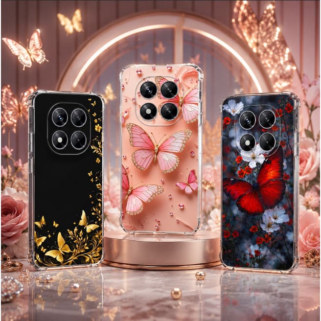CAPA CAPINHA HEX COMPATIVEL COM POCO M8 PRO DESENHO VARIADO BORBOLETA ANTI IMPACTO