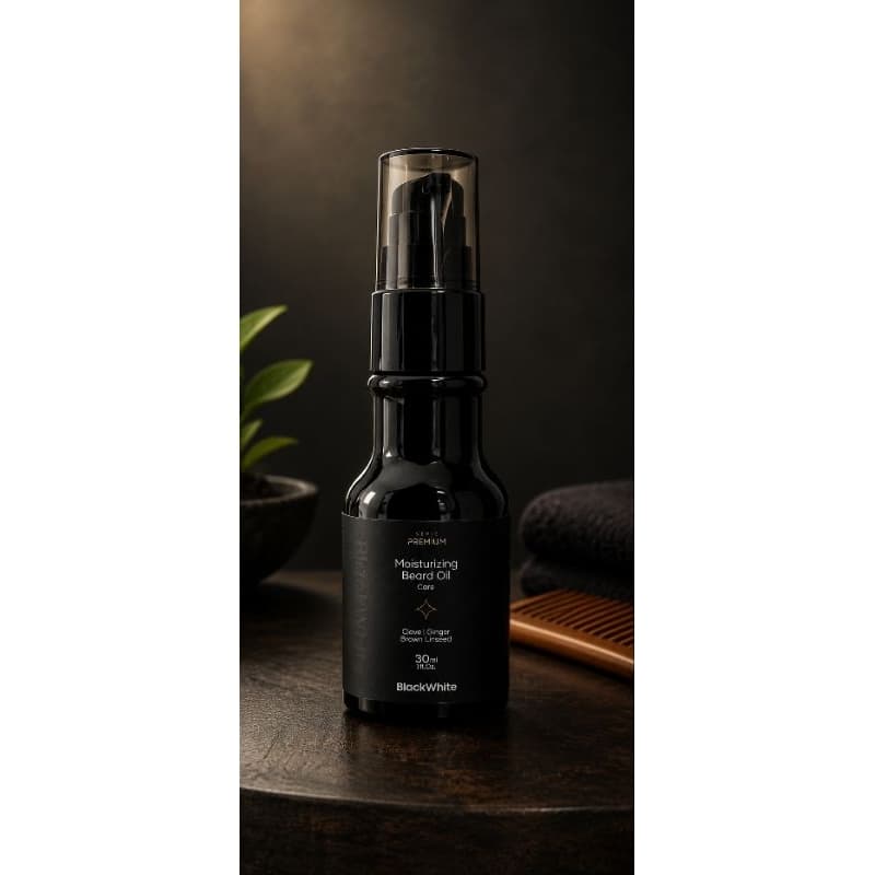 Óleo de barba Premium Black White -30ml