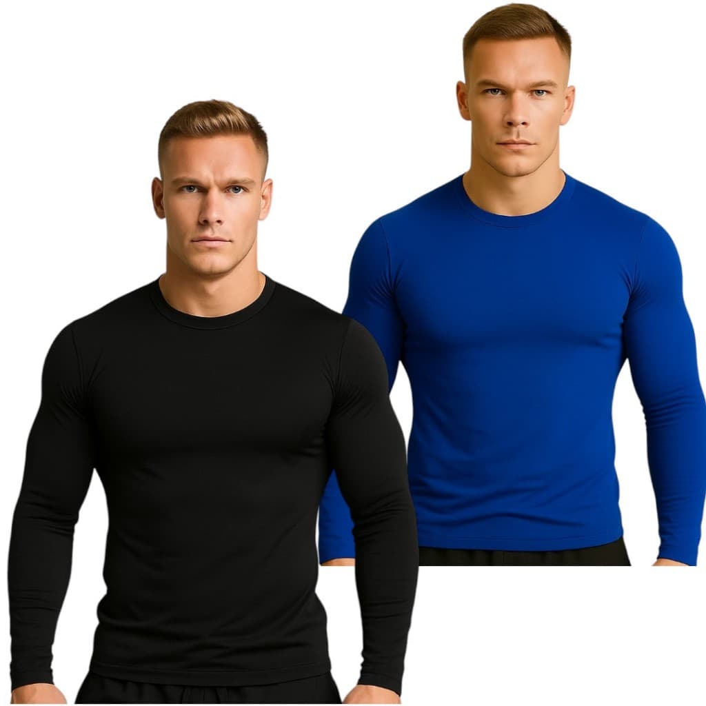 Kit 2 Camisa Térmica Proteção UV Camisa Segunda Pele Proteção Solar