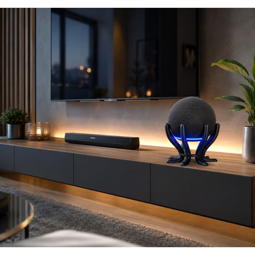 Suporte para Echo Dot 4ª e 5ª Geração, Base Polvo compatível com Alexa 4 e 5 Geração, Design Moderno