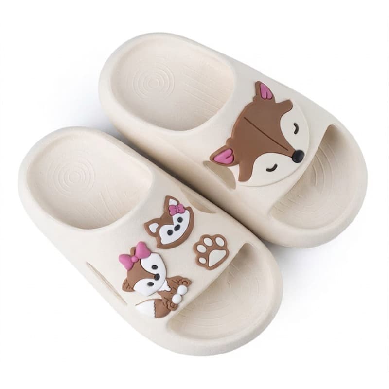 Chinelo Nuvem Confortavel Menina Infantil Aplique Raposa