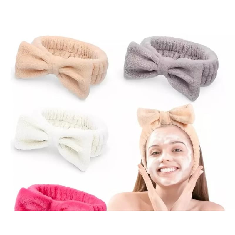 PKIT 6/12/24 unidades Faixa de Laço Maquiagem Makeup Tiara Cabelo Rosto Limpo faixa para maquiagem-INLIS ANA