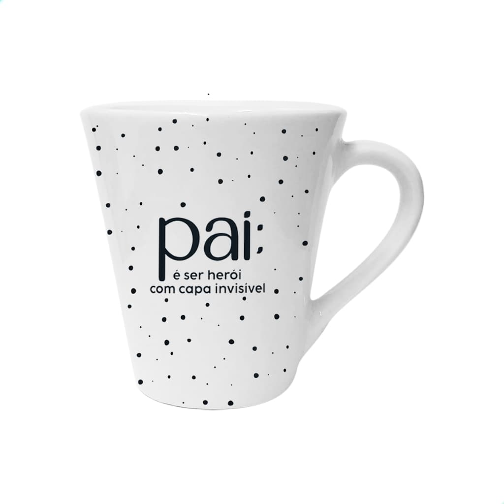 Kit De Xicaras Canecas De Porcelana Decorada Para Dia Dos Pais Papai Pai Presente