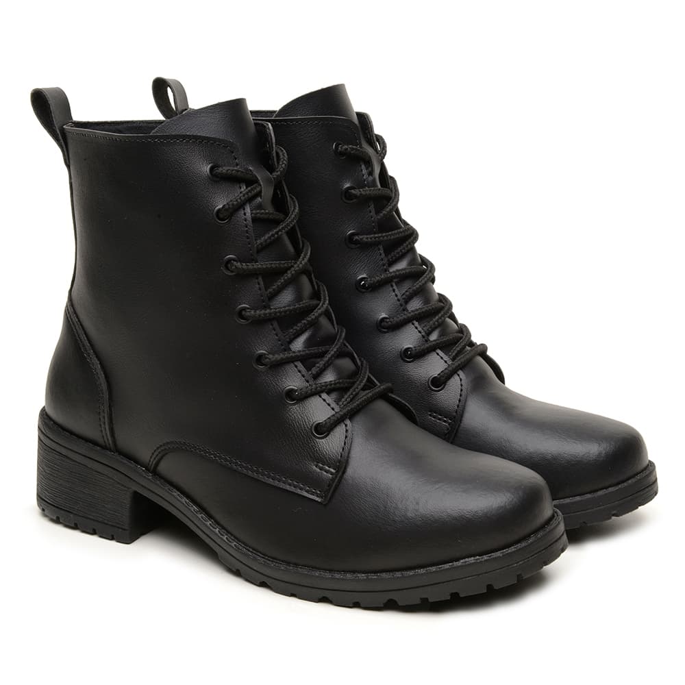 Bota Coturno Tratorado | Tamanho 34 ao 40 | Moda 2026 | Bota Feminina Preta