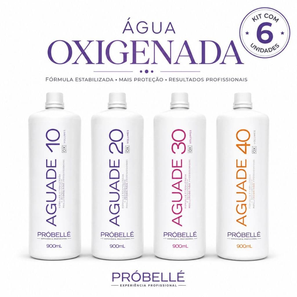 Agua Oxigenada Cremosa 10V, 20V ,30V e 40V  6 ou 12 Unidades