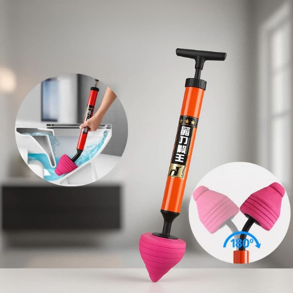 Desentupidor Profissional Flex 180° Alta PressãoTipo Bomba de Sucção Sanitários Duhome