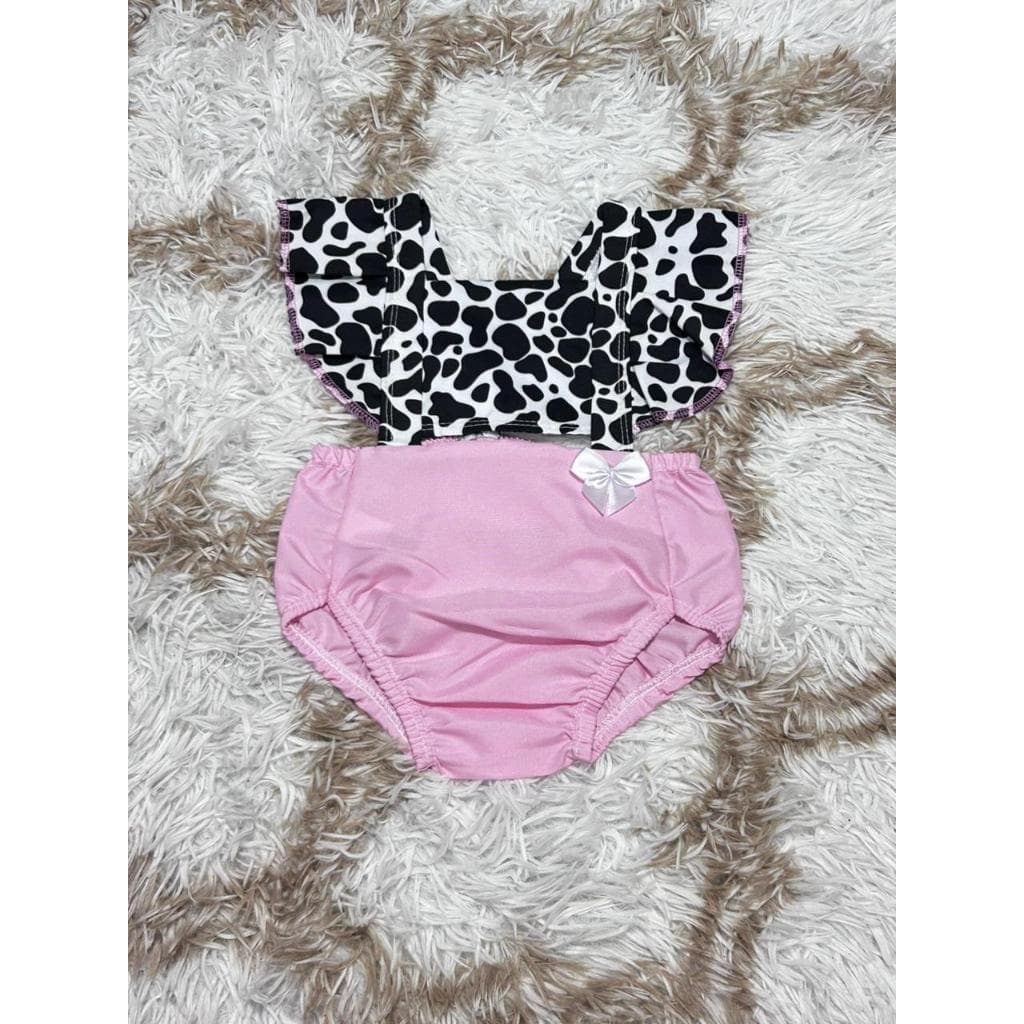 Romper Para Mesversario Vaquinha - 1 a 11 Meses