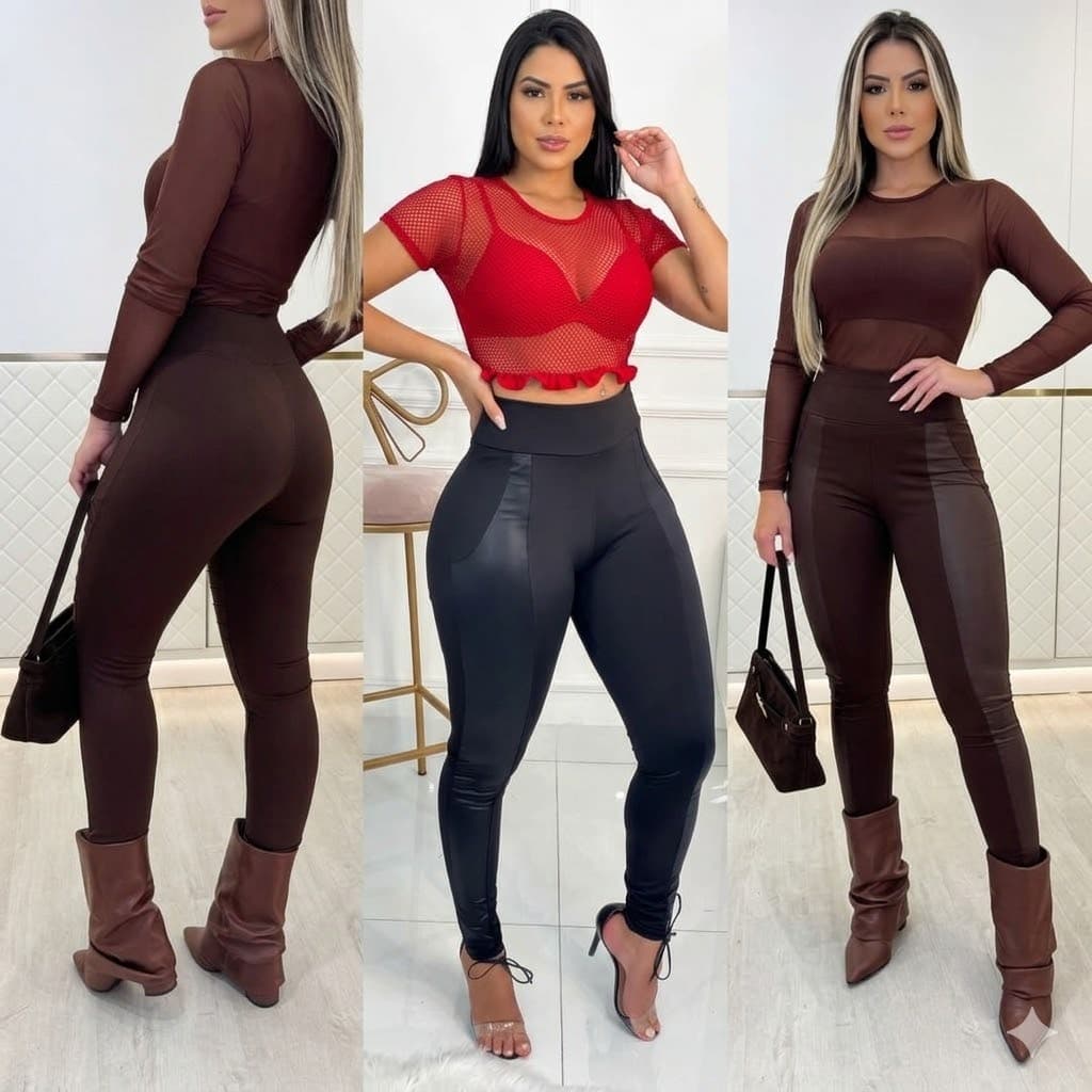 Calça Montaria legging cirre moda feminina cintura alta forrada  elegante confortável quentinha