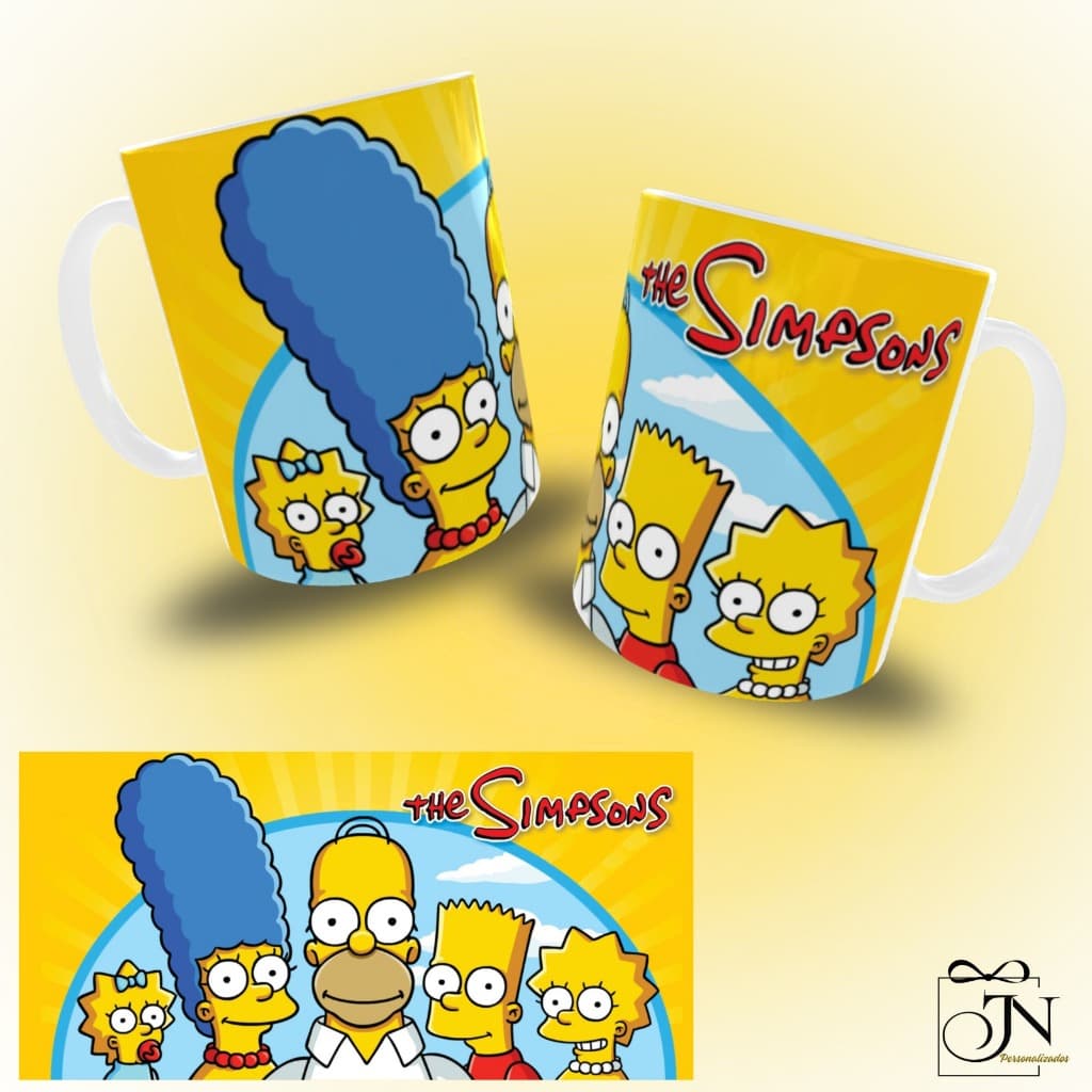 Caneca Personalizada Simpsons Caneca Divertida Geek Nerd Série Animada Presente Criativo para Amigos e Casais