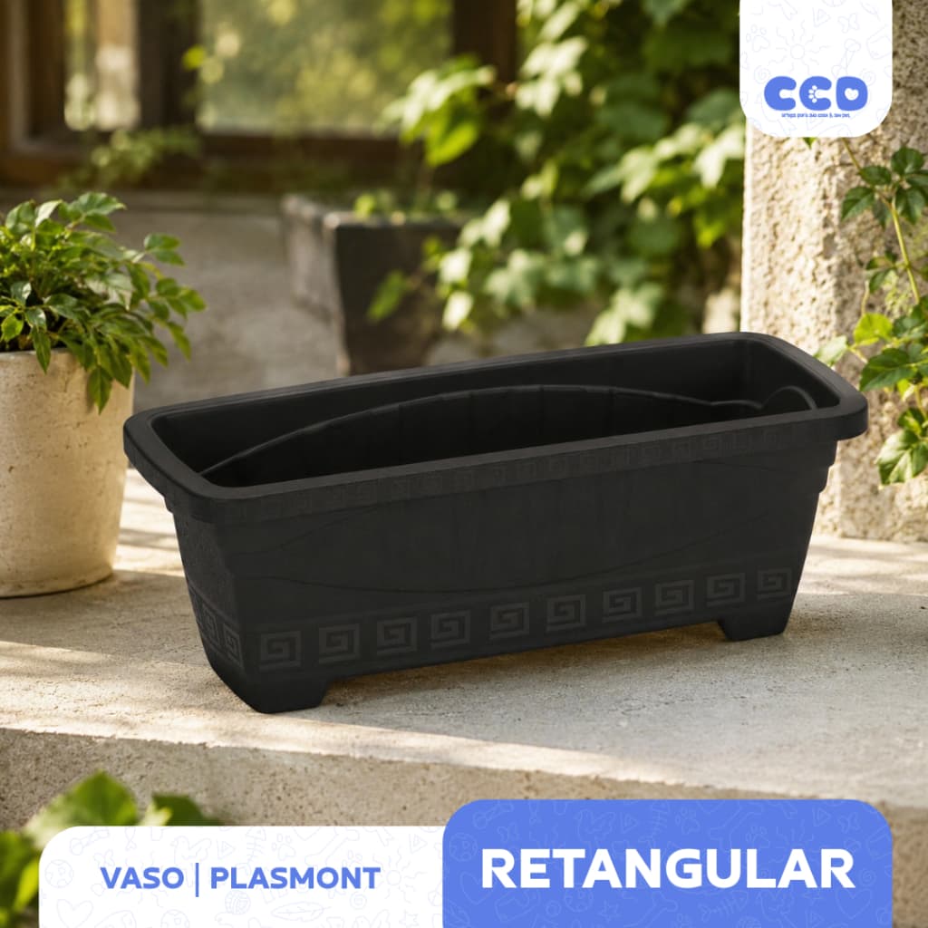 VASO RETANGULAR 350ML, 1,6L, 3L, 7L OU 17,5L