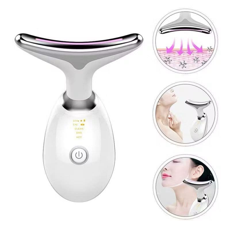 Portátil  Firmador de Pescoço Led Vibração Fóton Levanta A Anti-Rugas Antirrugas Eficaz e Firmador para Pele Jovem.