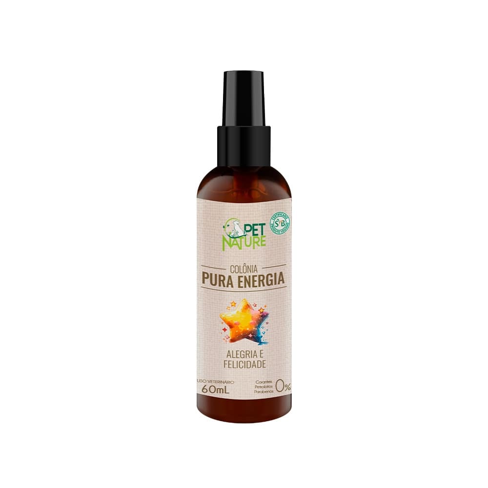 Perfume Pet Nature Petbrilho Vegano Alegria e Felicidade para Cães 60 ml