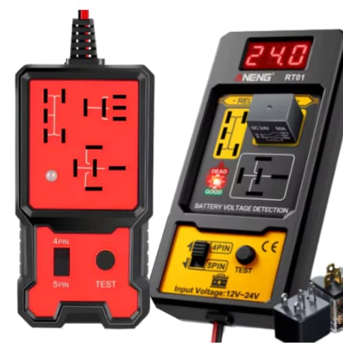 Testador De Relé E Verificador de Bateria Automotivo Universal 12V