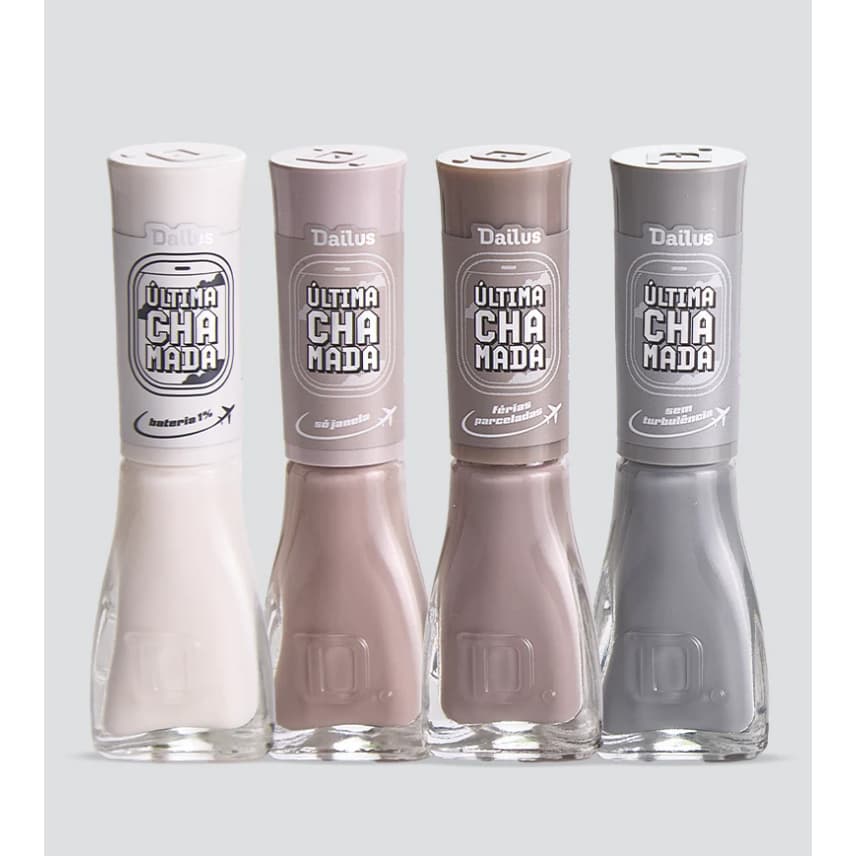 Kit Esmaltes Última Chamada com 8 Cores Sofisticadas e Atemporais