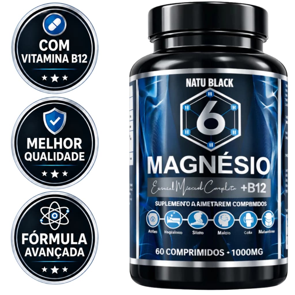 6 Magnésio + B12 METILCOBALAMINA fórmula Original Premium ENVIO RÁPIDO